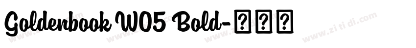Goldenbook W05 Bold字体转换